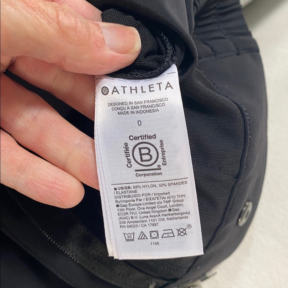 ATHLETA Black Pinnacle Cargo Trouser Pant Athleisure size 0 - Picture 6 of 6